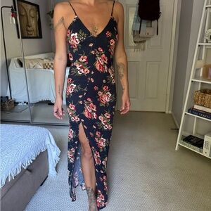Flynn Skye Navy Floral Maxi Dress